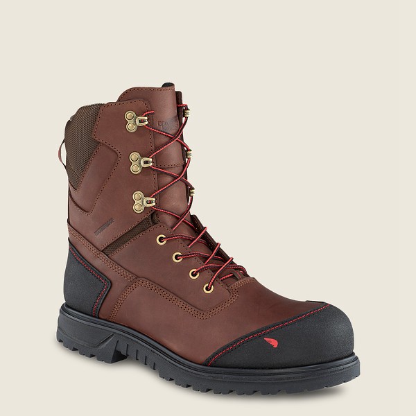 Botas de Seguridad Red Wing Hombre Marrom/Negros - Brnr Xp - 8-Inch Insulated Waterproof Toe - 724-Q